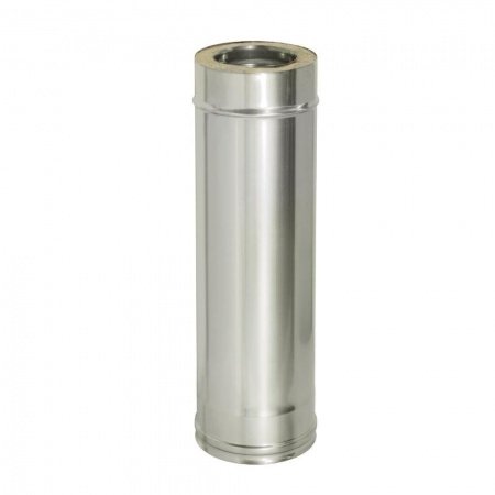 Сэндвич-труба 1,0м, ф 115х180, AISI 439/Оц, 1,0мм/0,5мм, (К)