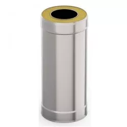 Сэндвич-труба 0,5м, ф 115х200, AISI 439/439, 1,0мм/0,5мм, (К)
